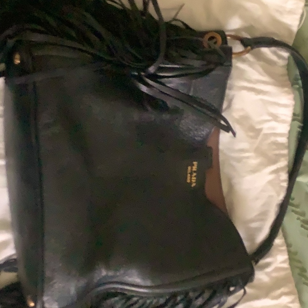 Authentic Prada Cervo Deerskin Fringe Hobo
